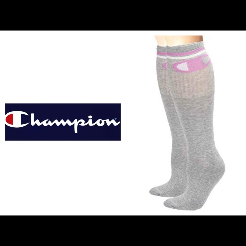 🆕🧦 CHAMPION LOGO KNEE HIGH SOCKS 🧦🆕